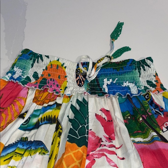 True Destinations Palazzo Pants resort beach vacation tropical wide leg L - Picture 4 of 8